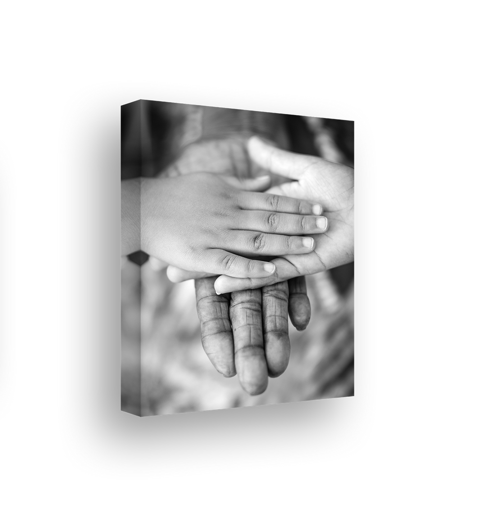 Canvas Example Grayscale Photo Hands